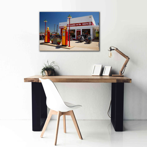 Image of 'Route 66 Kansas Kanotex' by Mike Jones, Giclee Canvas Wall Art,40 x 26