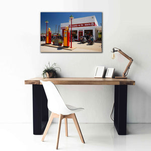 'Route 66 Kansas Kanotex' by Mike Jones, Giclee Canvas Wall Art,40 x 26