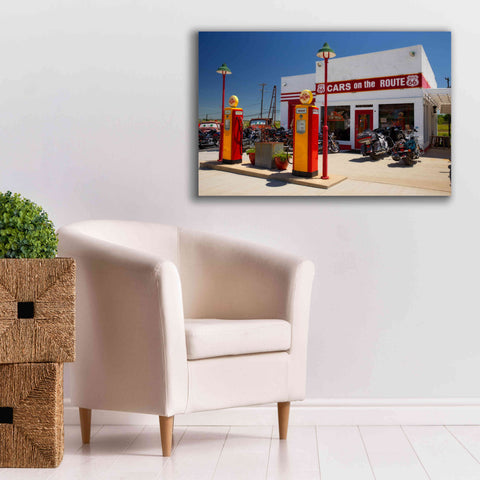 Image of 'Route 66 Kansas Kanotex' by Mike Jones, Giclee Canvas Wall Art,40 x 26