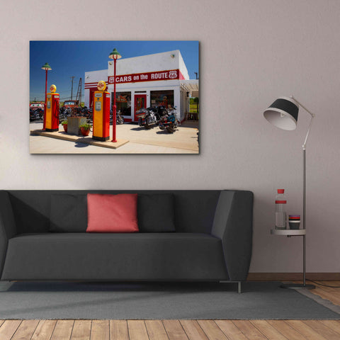 Image of 'Route 66 Kansas Kanotex' by Mike Jones, Giclee Canvas Wall Art,60 x 40