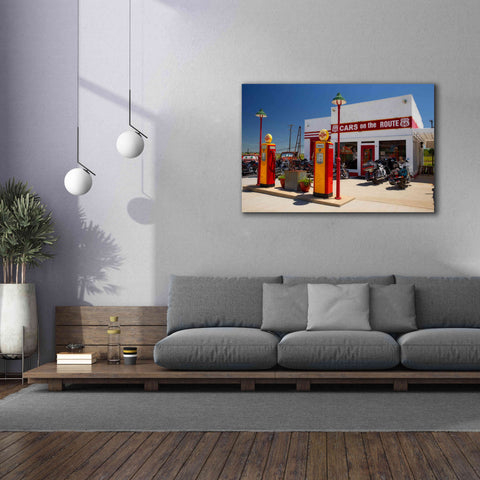 Image of 'Route 66 Kansas Kanotex' by Mike Jones, Giclee Canvas Wall Art,60 x 40