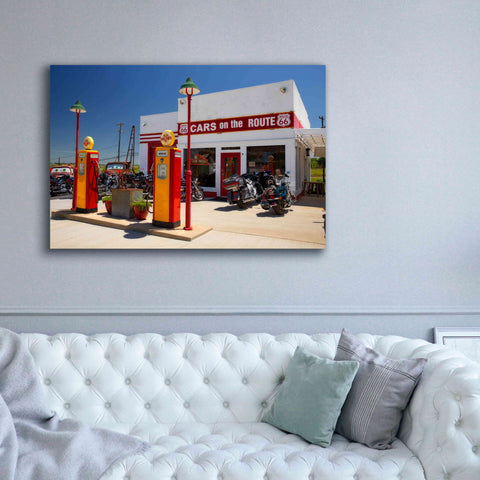 Image of 'Route 66 Kansas Kanotex' by Mike Jones, Giclee Canvas Wall Art,60 x 40