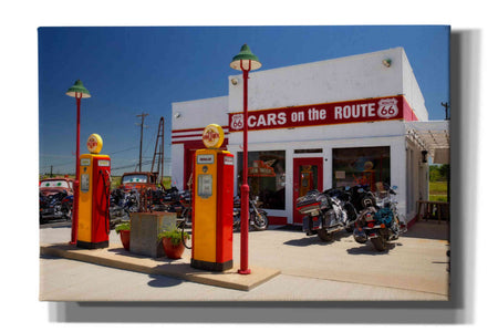 'Route 66 Kansas Kanotex' by Mike Jones, Giclee Canvas Wall Art