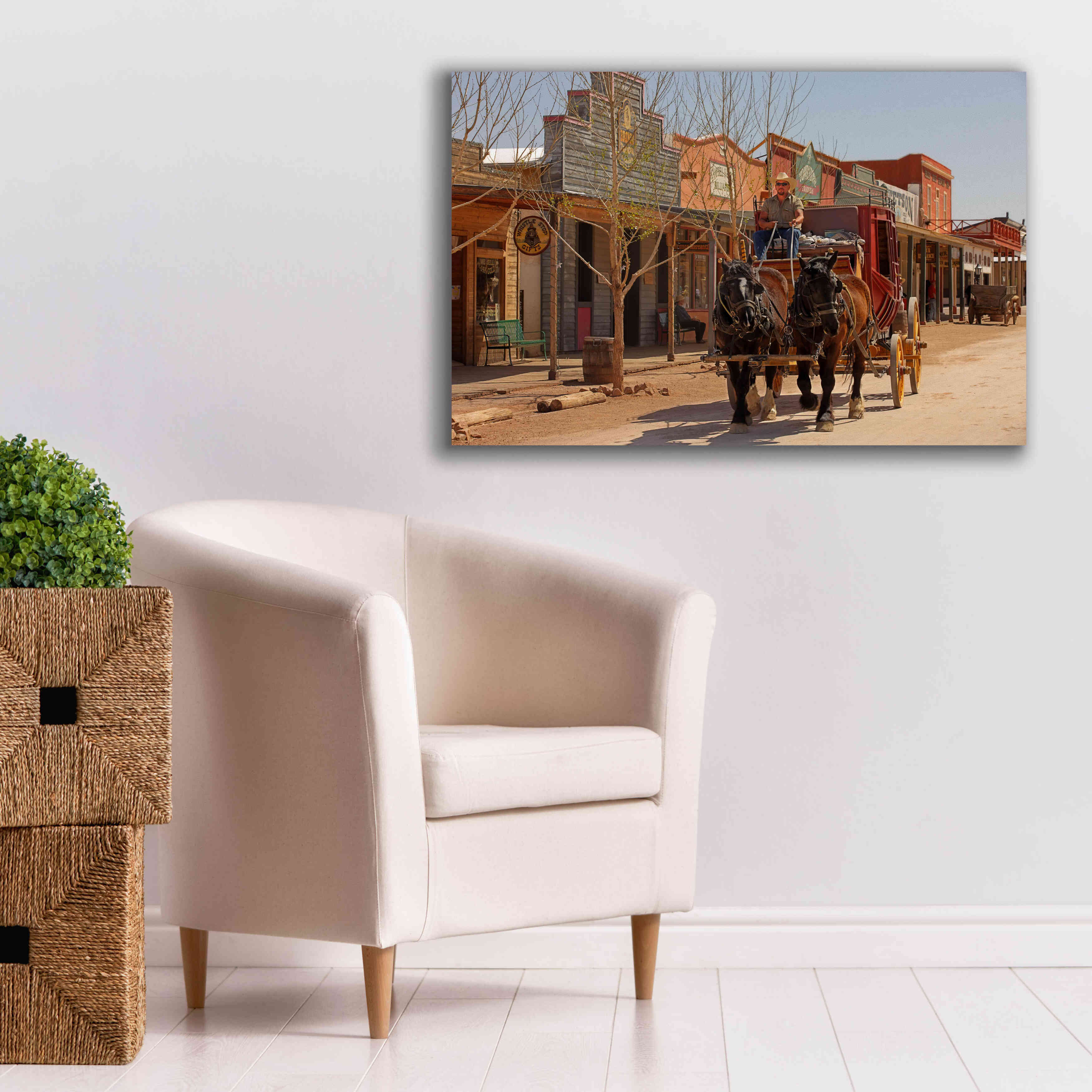 'Tombstone X' by Mike Jones, Giclee Canvas Wall Art,40 x 26