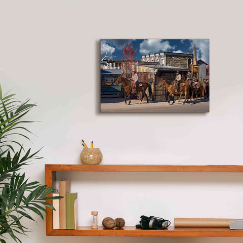 Image of 'Williams Cowboys' by Mike Jones, Giclee Canvas Wall Art,18 x 12