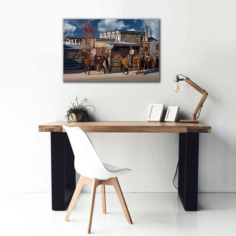 Image of 'Williams Cowboys' by Mike Jones, Giclee Canvas Wall Art,40 x 26