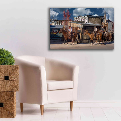 Image of 'Williams Cowboys' by Mike Jones, Giclee Canvas Wall Art,40 x 26