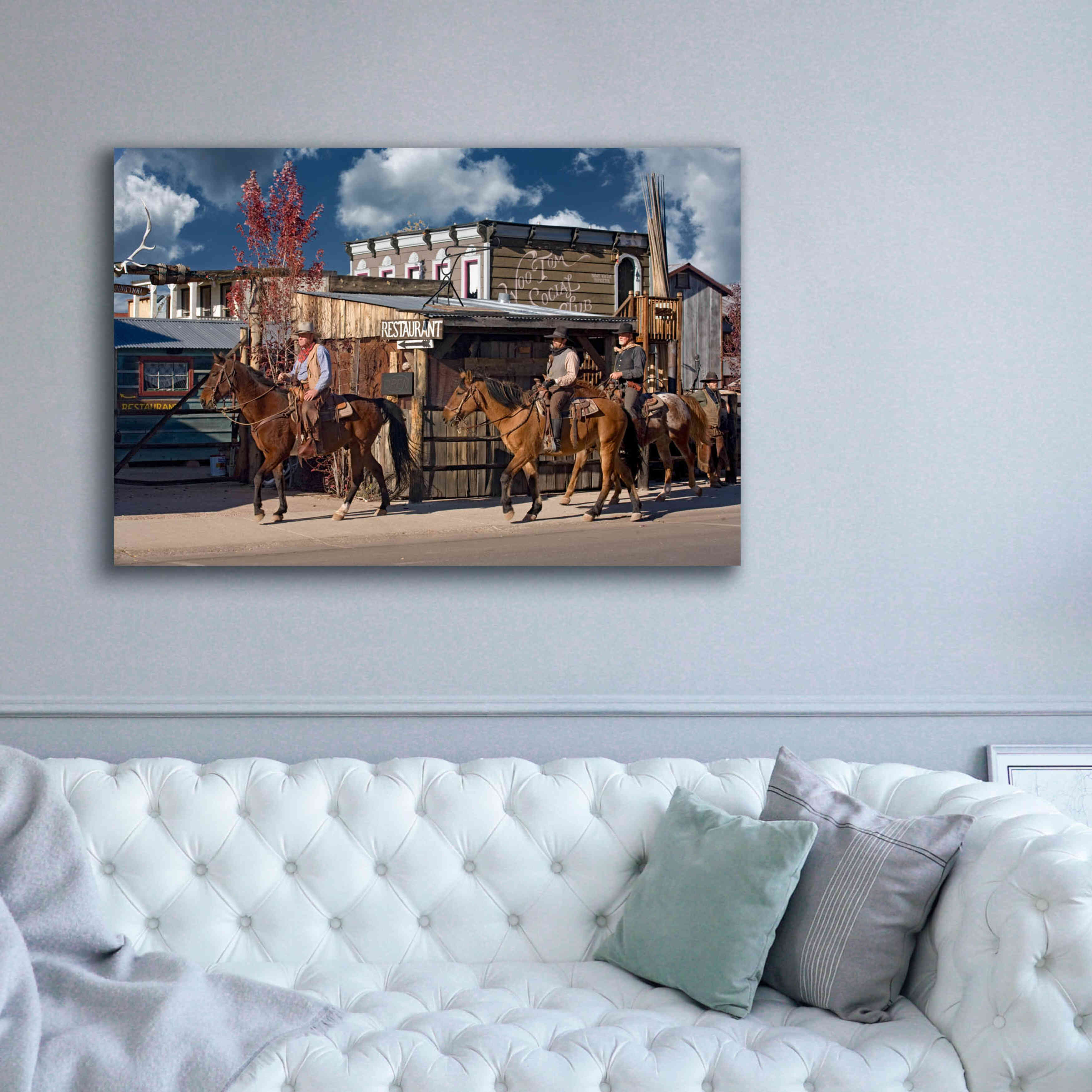 'Williams Cowboys' by Mike Jones, Giclee Canvas Wall Art,60 x 40