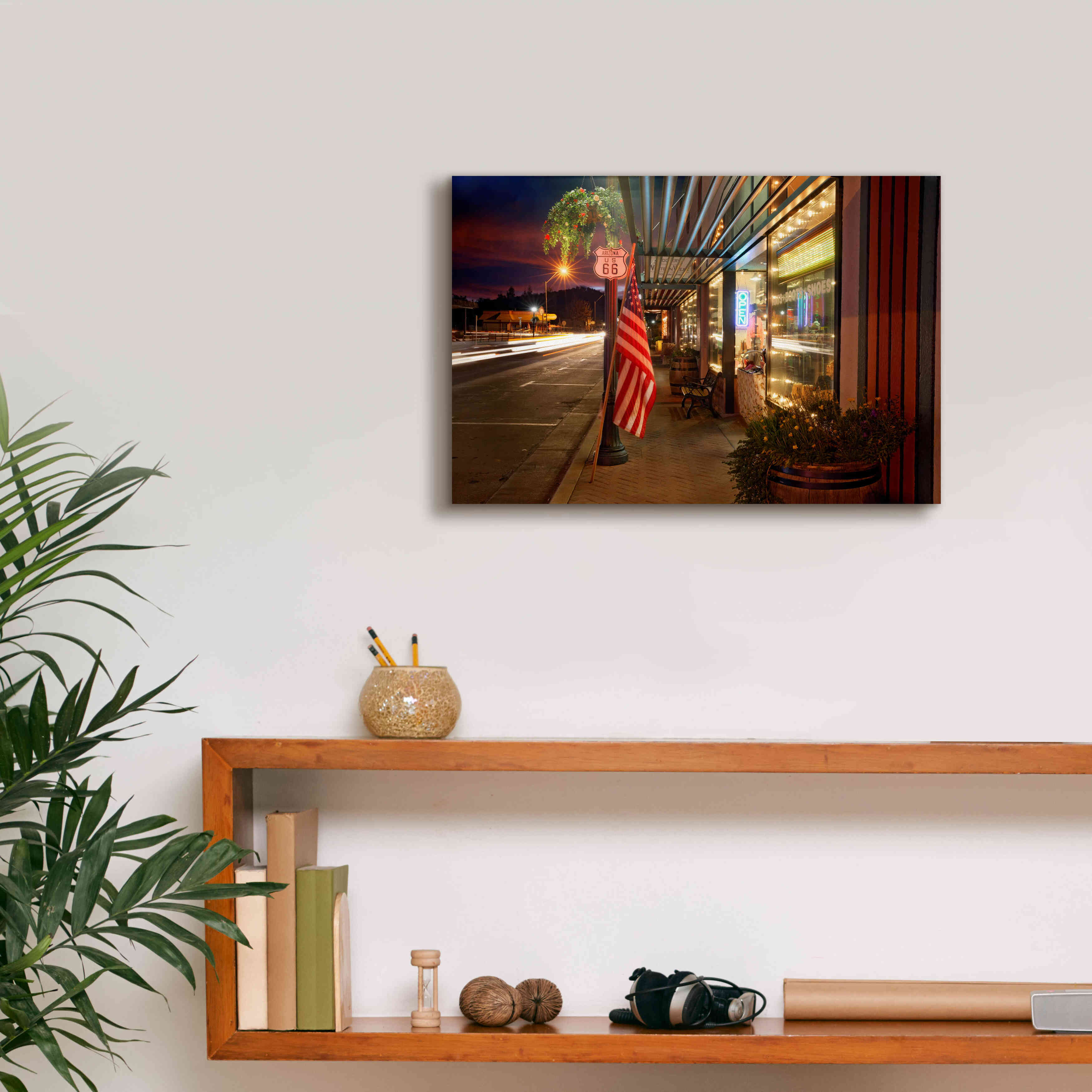 'Williams Rt Dusk' by Mike Jones, Giclee Canvas Wall Art,18 x 12