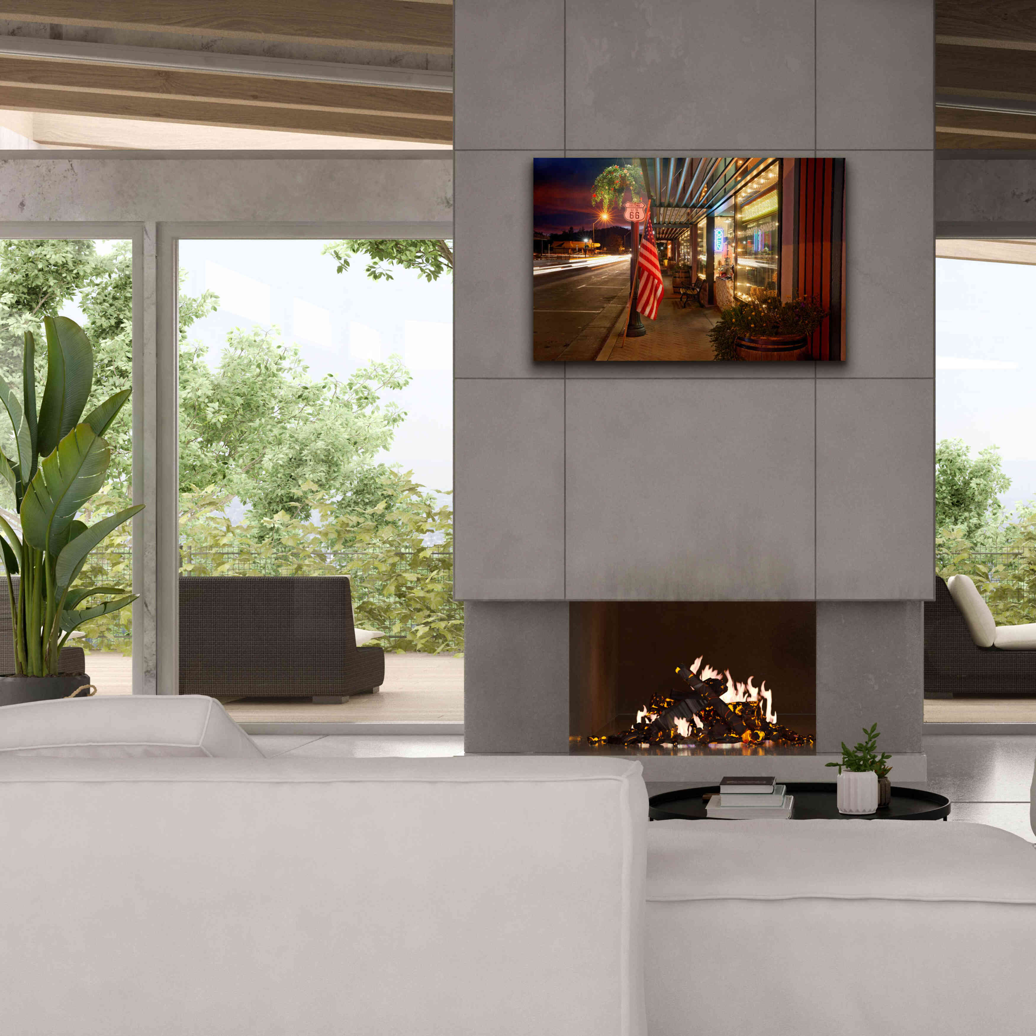 'Williams Rt Dusk' by Mike Jones, Giclee Canvas Wall Art,40 x 26