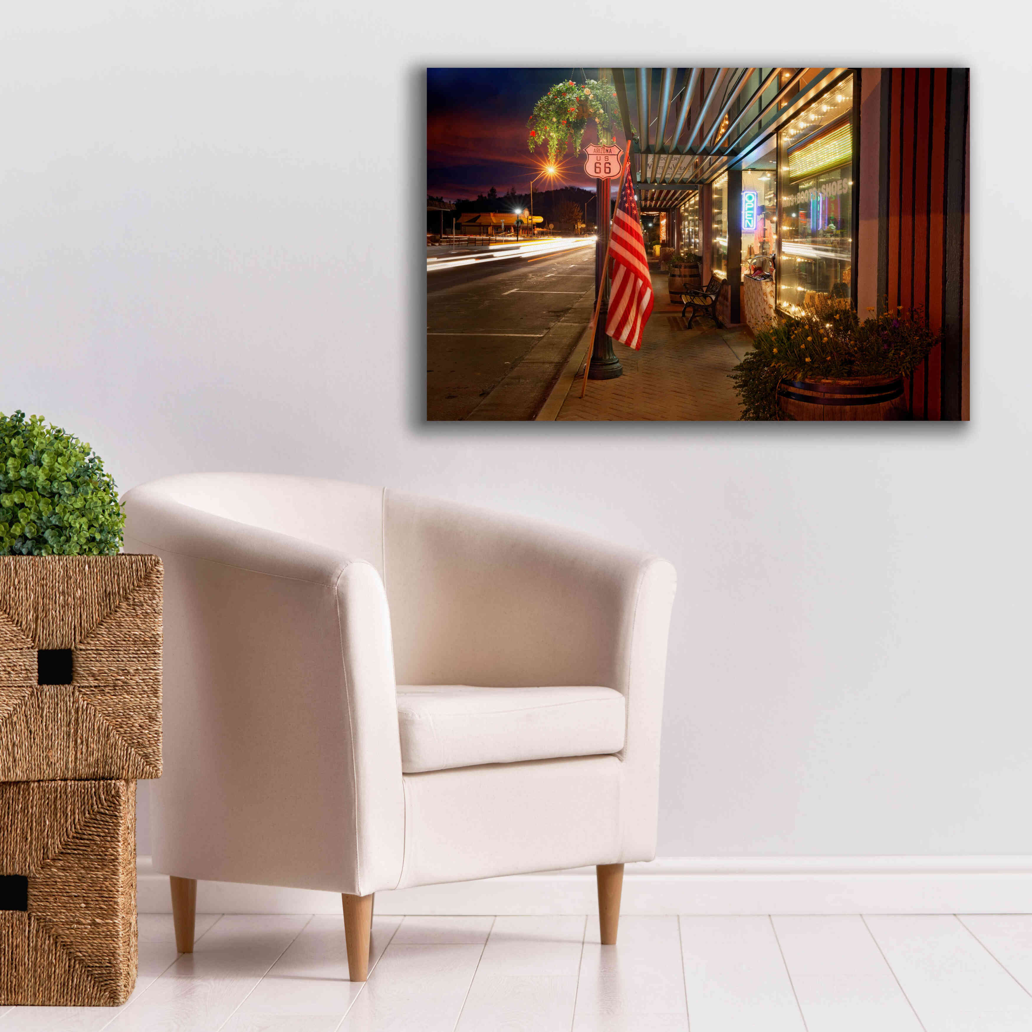 'Williams Rt Dusk' by Mike Jones, Giclee Canvas Wall Art,40 x 26