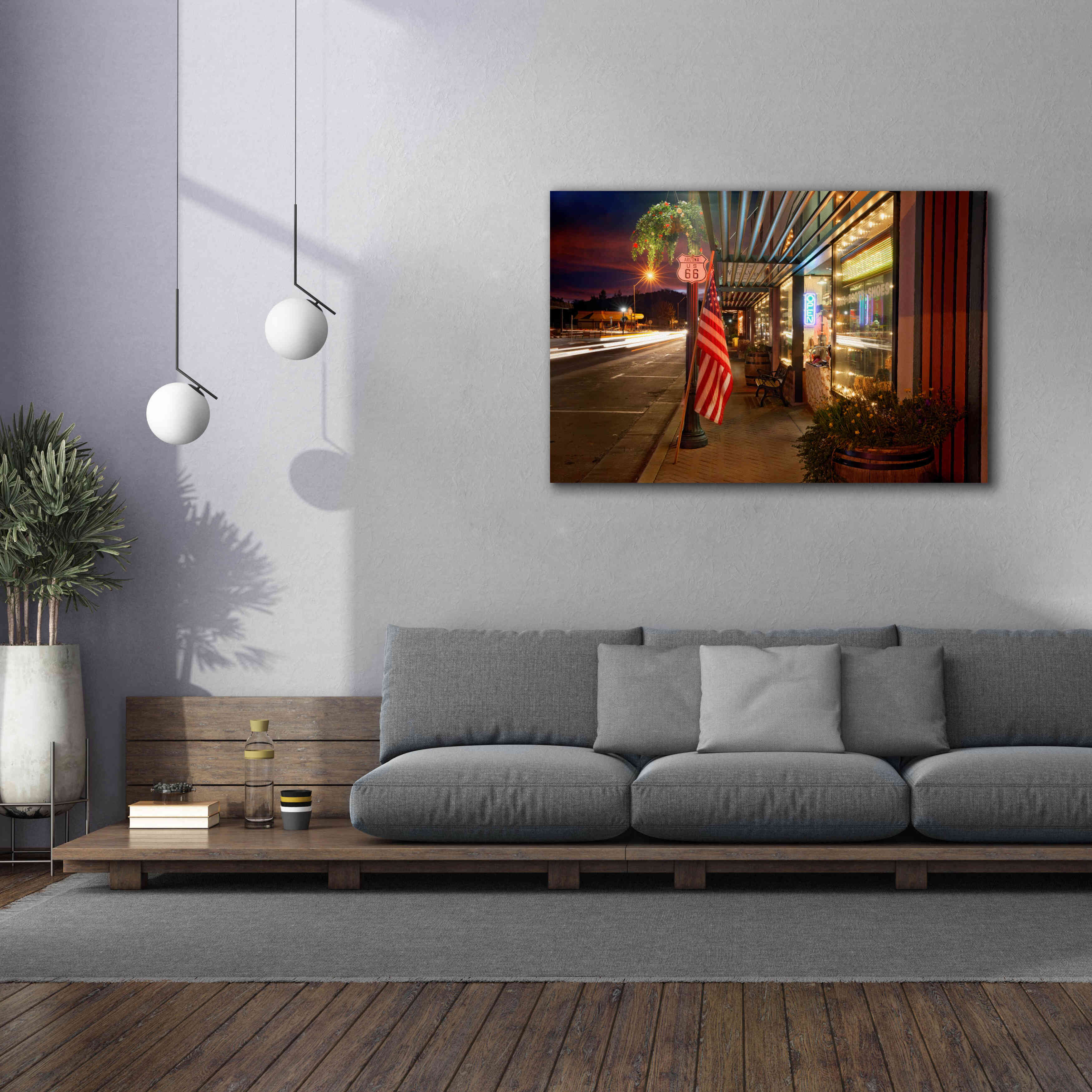 'Williams Rt Dusk' by Mike Jones, Giclee Canvas Wall Art,60 x 40