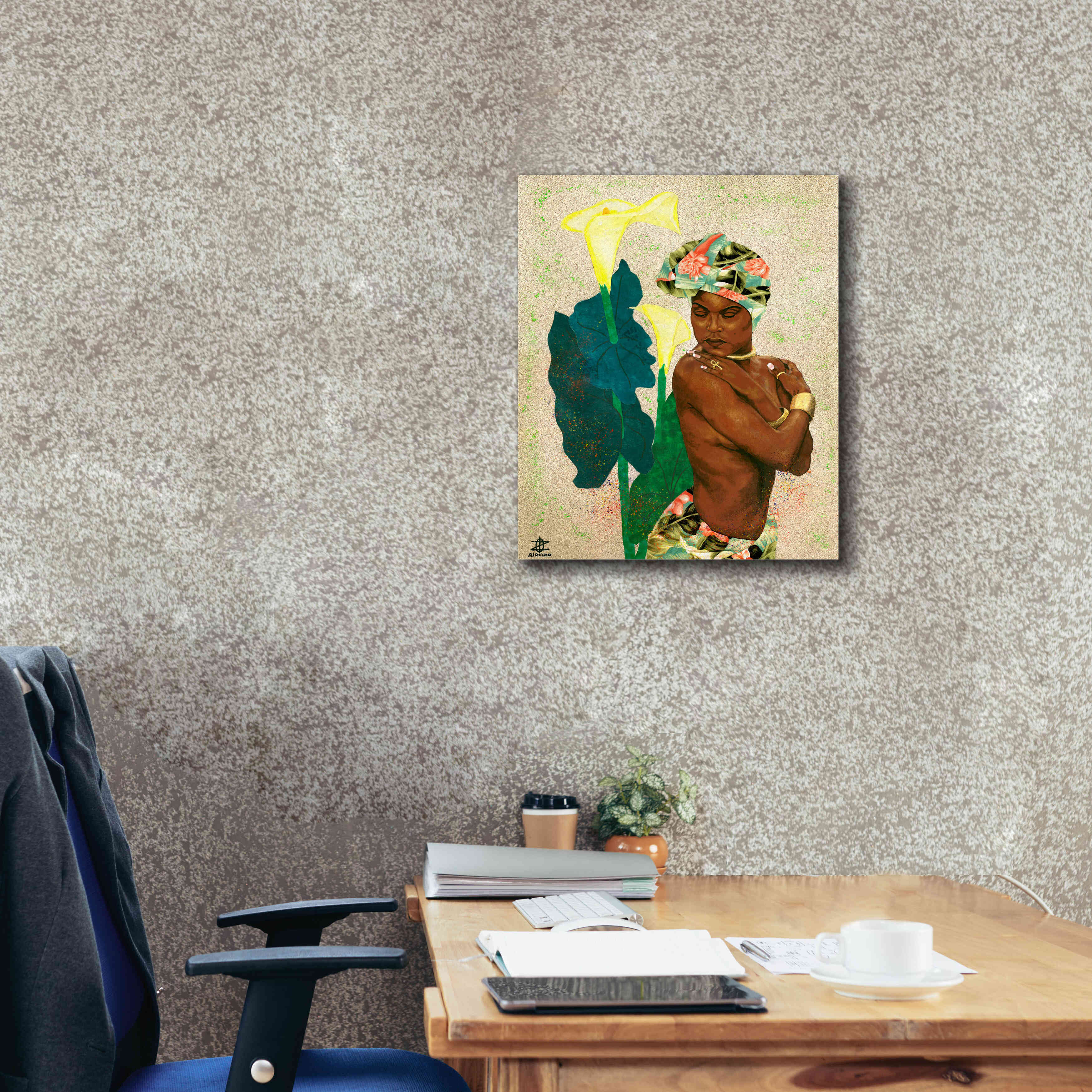 'Woman Strong II' by Alonzo Saunders, Giclee Canvas Wall Art,20 x 24