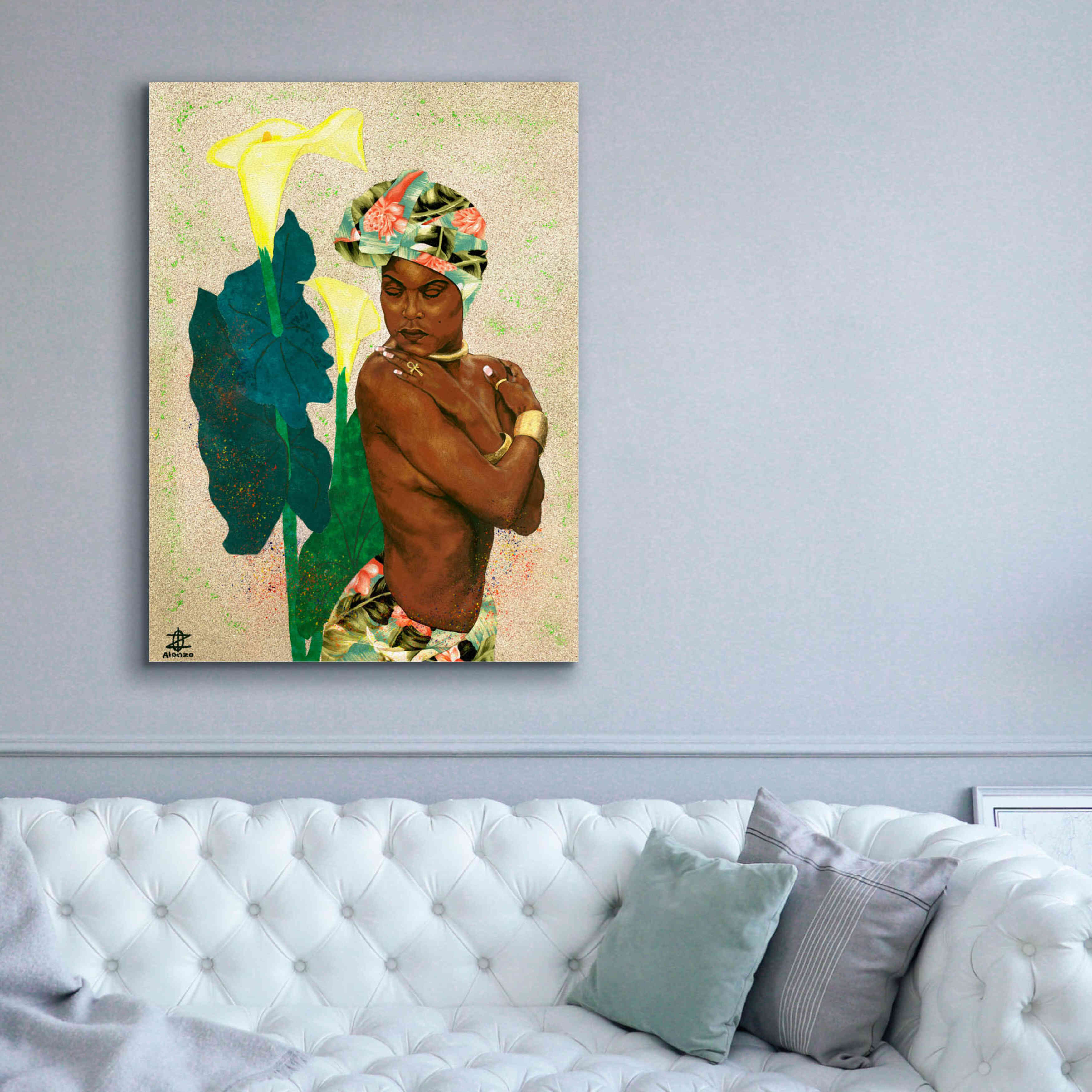 'Woman Strong II' by Alonzo Saunders, Giclee Canvas Wall Art,40 x 54