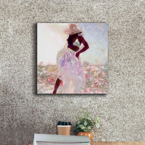 'Her Colorful Dance I' by Alonzo Saunders, Giclee Canvas Wall Art,18 x 18