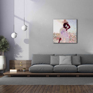 'Her Colorful Dance I' by Alonzo Saunders, Giclee Canvas Wall Art,37 x 37