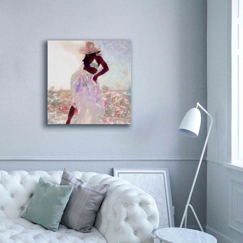 Image of 'Her Colorful Dance I' by Alonzo Saunders, Giclee Canvas Wall Art,37 x 37