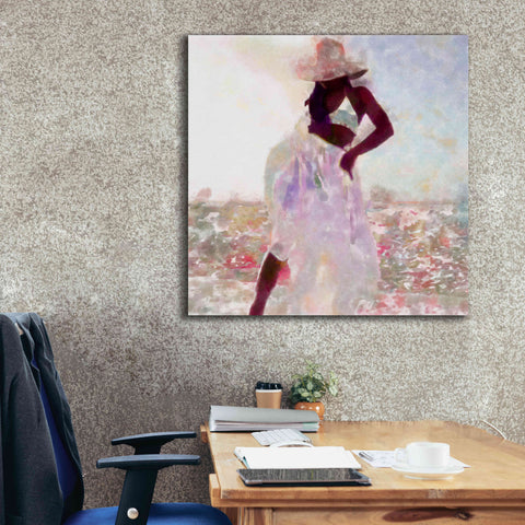 Image of 'Her Colorful Dance I' by Alonzo Saunders, Giclee Canvas Wall Art,37 x 37
