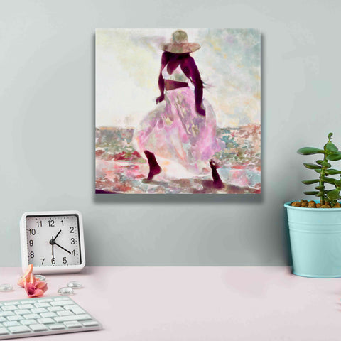 Image of 'Her Colorful Dance II' by Alonzo Saunders, Giclee Canvas Wall Art,12 x 12