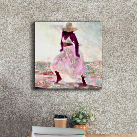 Image of 'Her Colorful Dance II' by Alonzo Saunders, Giclee Canvas Wall Art,18 x 18