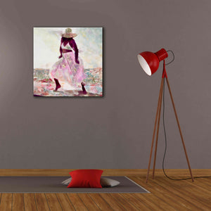 'Her Colorful Dance II' by Alonzo Saunders, Giclee Canvas Wall Art,26 x 26
