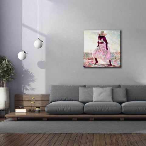 Image of 'Her Colorful Dance II' by Alonzo Saunders, Giclee Canvas Wall Art,37 x 37
