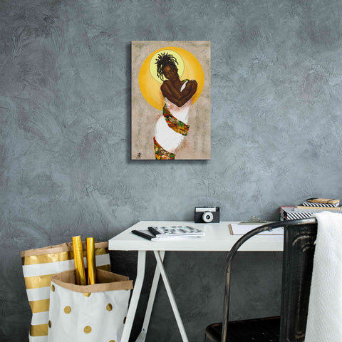 Image of 'Her Love' by Alonzo Saunders, Giclee Canvas Wall Art,12 x 18