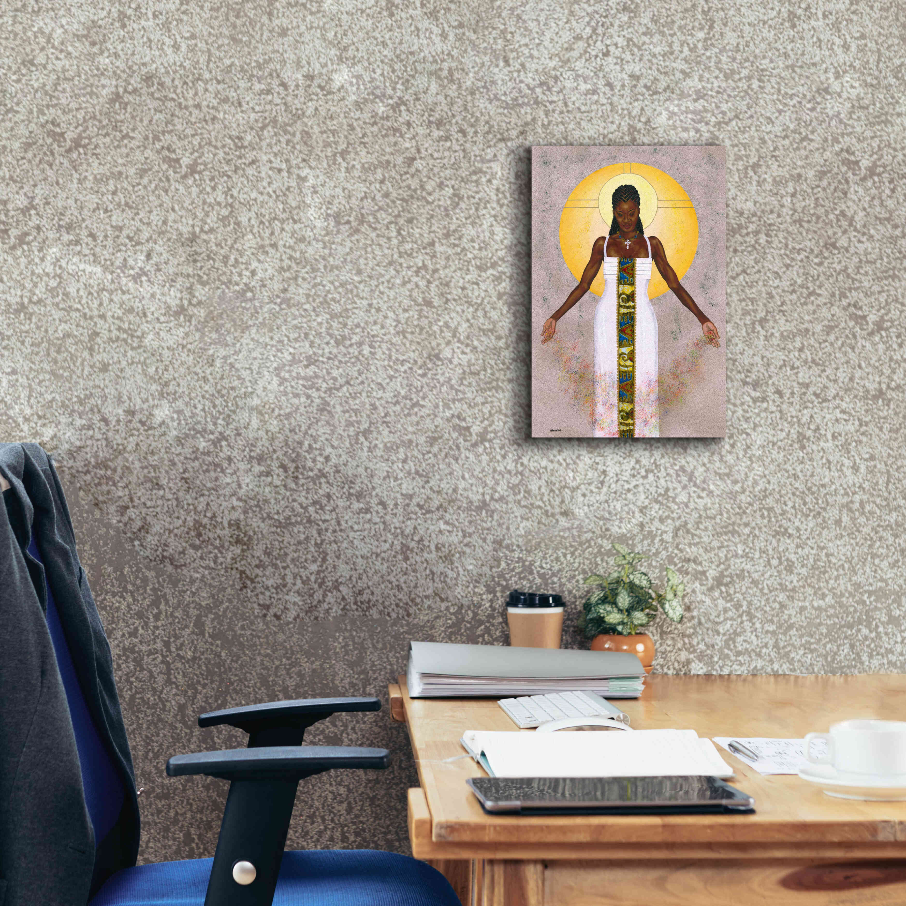 'Her Peace' by Alonzo Saunders, Giclee Canvas Wall Art,12 x 18