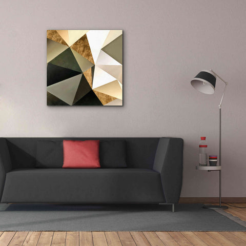 Image of 'Gold Polygon Wall I' by Alonzo Saunders, Giclee Canvas Wall Art,37 x 37