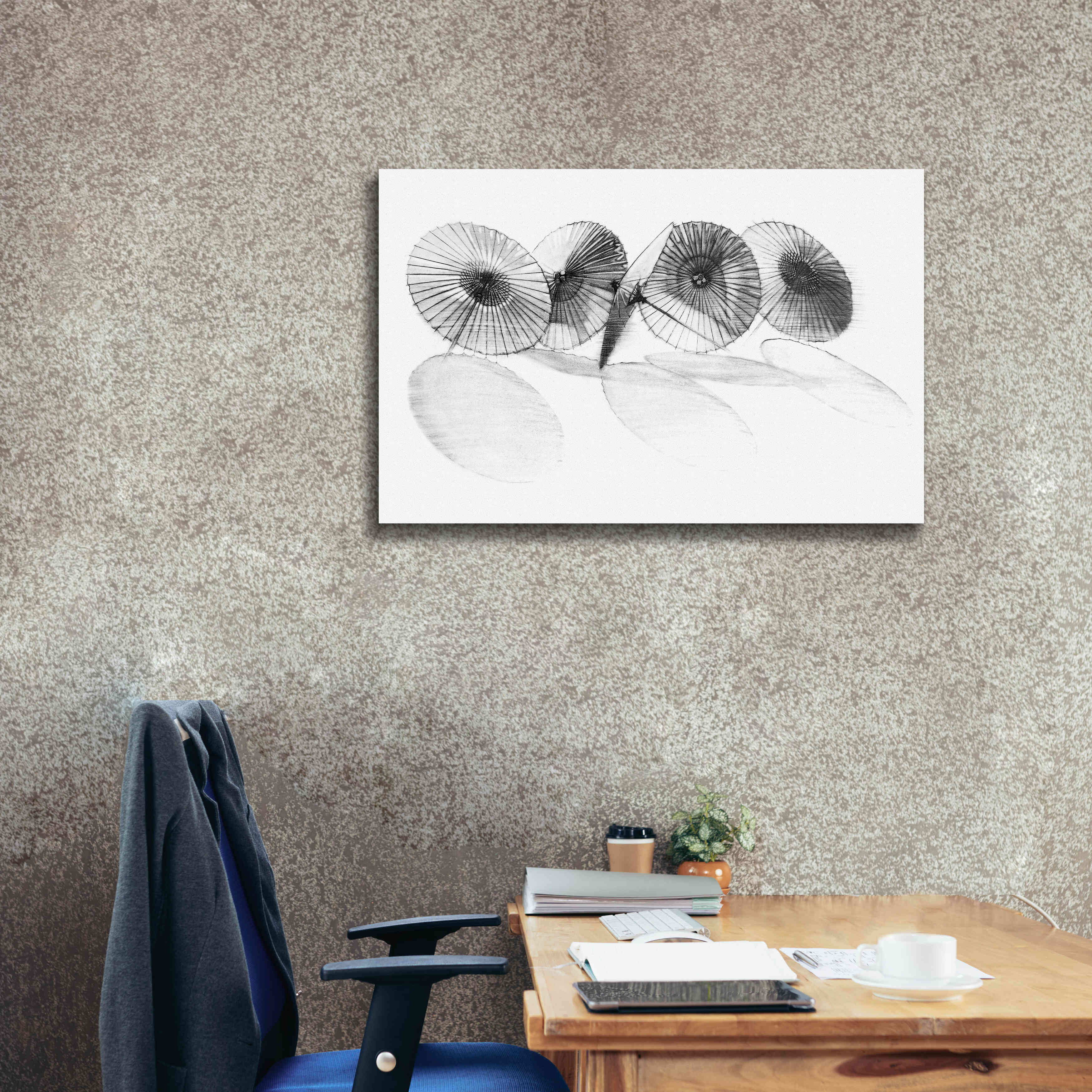 'Parisols II' by Bruce Dean, Giclee Canvas Wall Art,40x26