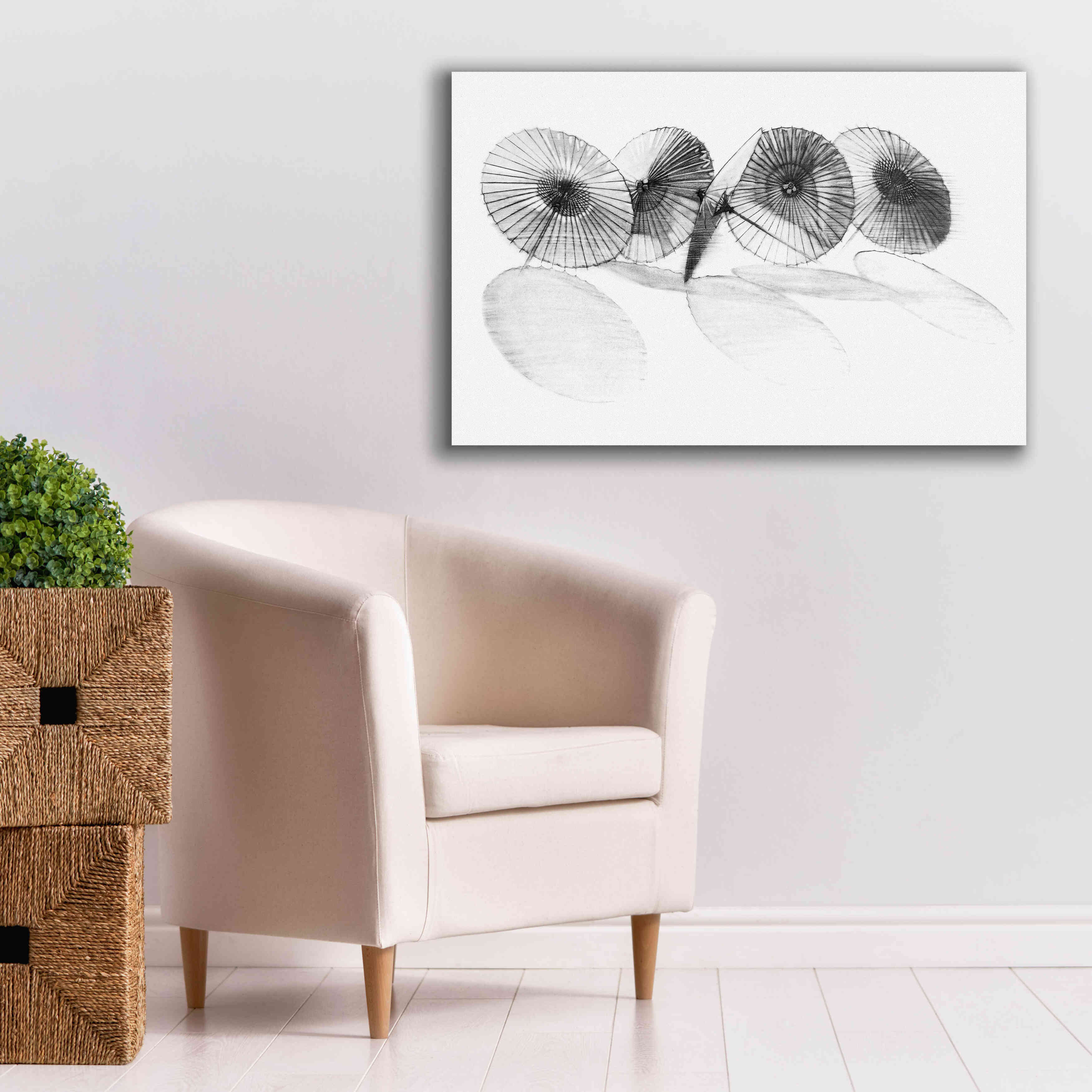 'Parisols II' by Bruce Dean, Giclee Canvas Wall Art,40x26