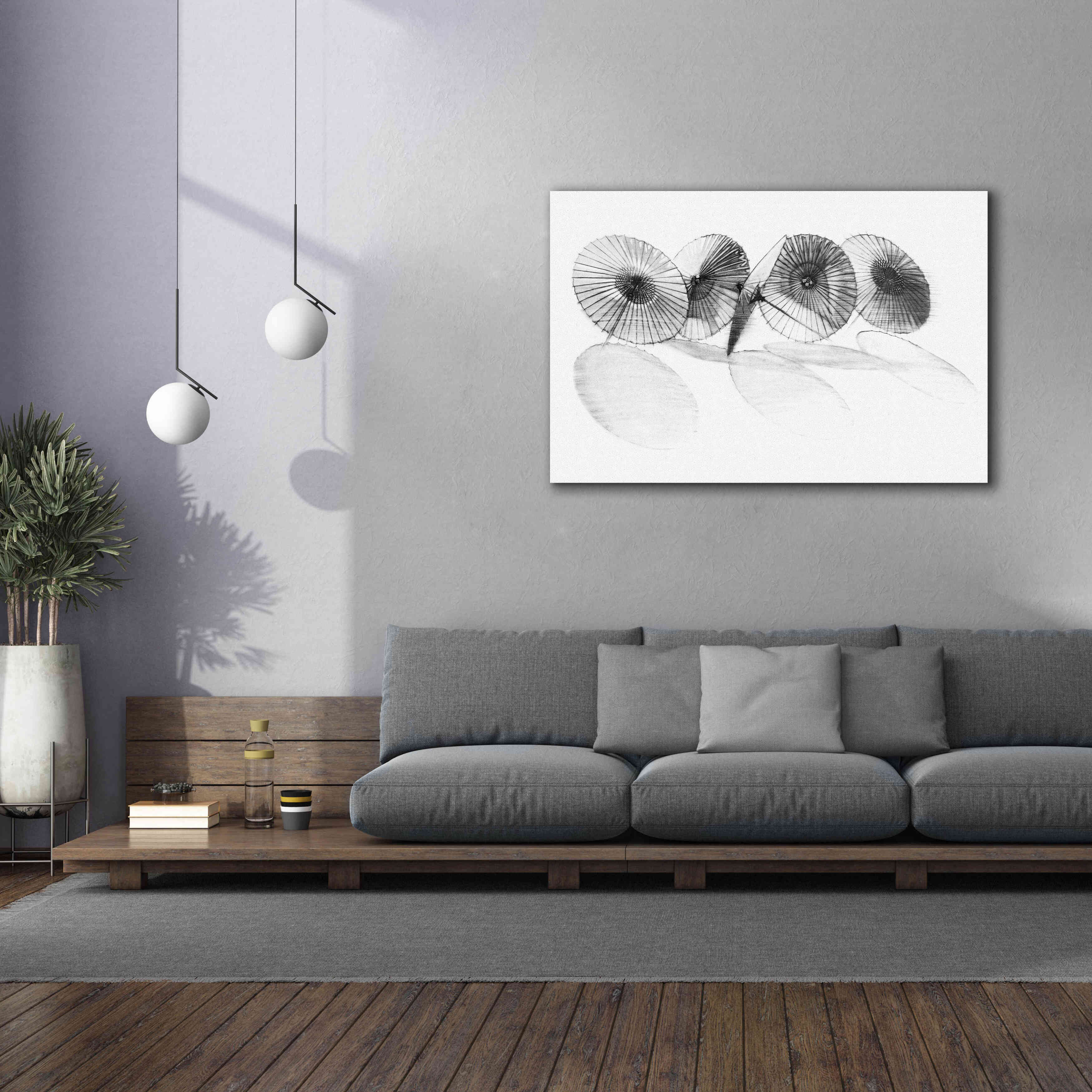 'Parisols II' by Bruce Dean, Giclee Canvas Wall Art,60x40