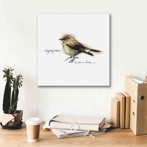 'Songbird Study I' by Bruce Dean, Giclee Canvas Wall Art,18x18