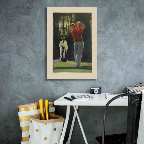 Image of 'The Golfer' by Bruce Dean, Giclee Canvas Wall Art,18x26