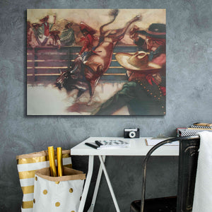 'The Rodeo' by Bruce Dean, Giclee Canvas Wall Art,34x26