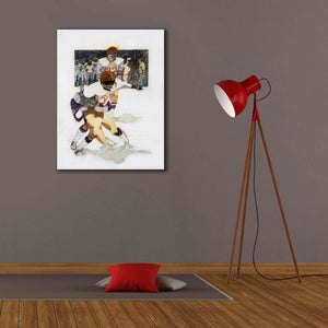'The Tackle' by Bruce Dean, Giclee Canvas Wall Art,26x34