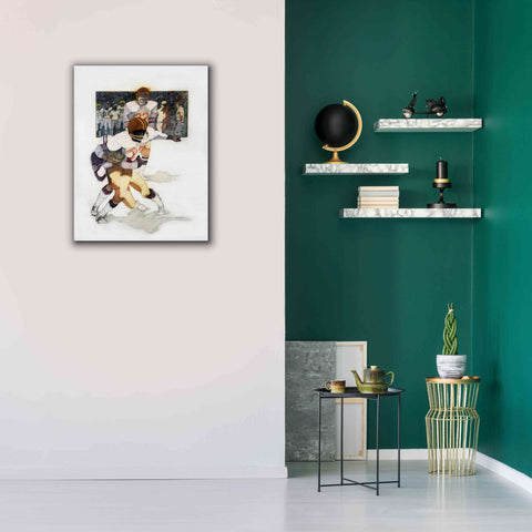 Image of 'The Tackle' by Bruce Dean, Giclee Canvas Wall Art,26x34