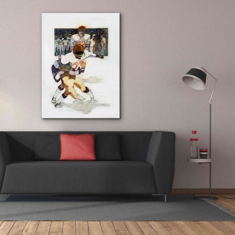 Image of 'The Tackle' by Bruce Dean, Giclee Canvas Wall Art,40x54