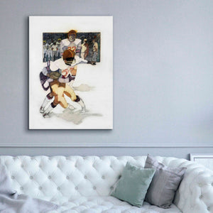 'The Tackle' by Bruce Dean, Giclee Canvas Wall Art,40x54