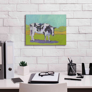 'Pasture Cow I' by Carol Young, Giclee Canvas Wall Art,16x12