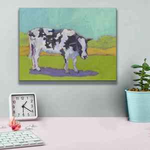 'Pasture Cow I' by Carol Young, Giclee Canvas Wall Art,16x12