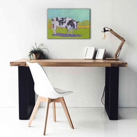 Image of 'Pasture Cow I' by Carol Young, Giclee Canvas Wall Art,26x18