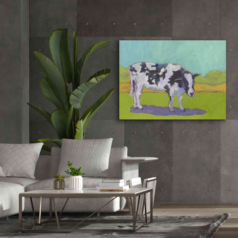 Image of 'Pasture Cow I' by Carol Young, Giclee Canvas Wall Art,54x40
