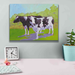 'Pasture Cows II' by Carol Young, Giclee Canvas Wall Art,16x12