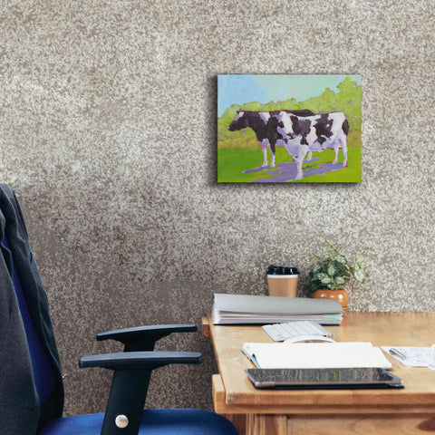 Image of 'Pasture Cows II' by Carol Young, Giclee Canvas Wall Art,16x12