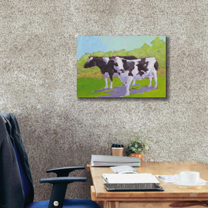 'Pasture Cows II' by Carol Young, Giclee Canvas Wall Art,26x18