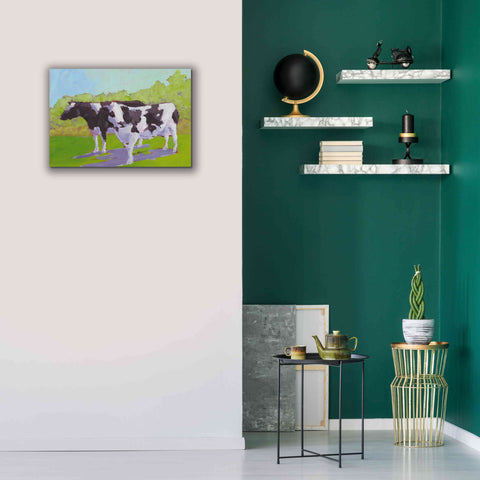 Image of 'Pasture Cows II' by Carol Young, Giclee Canvas Wall Art,26x18