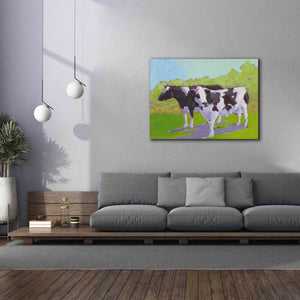 'Pasture Cows II' by Carol Young, Giclee Canvas Wall Art,54x40