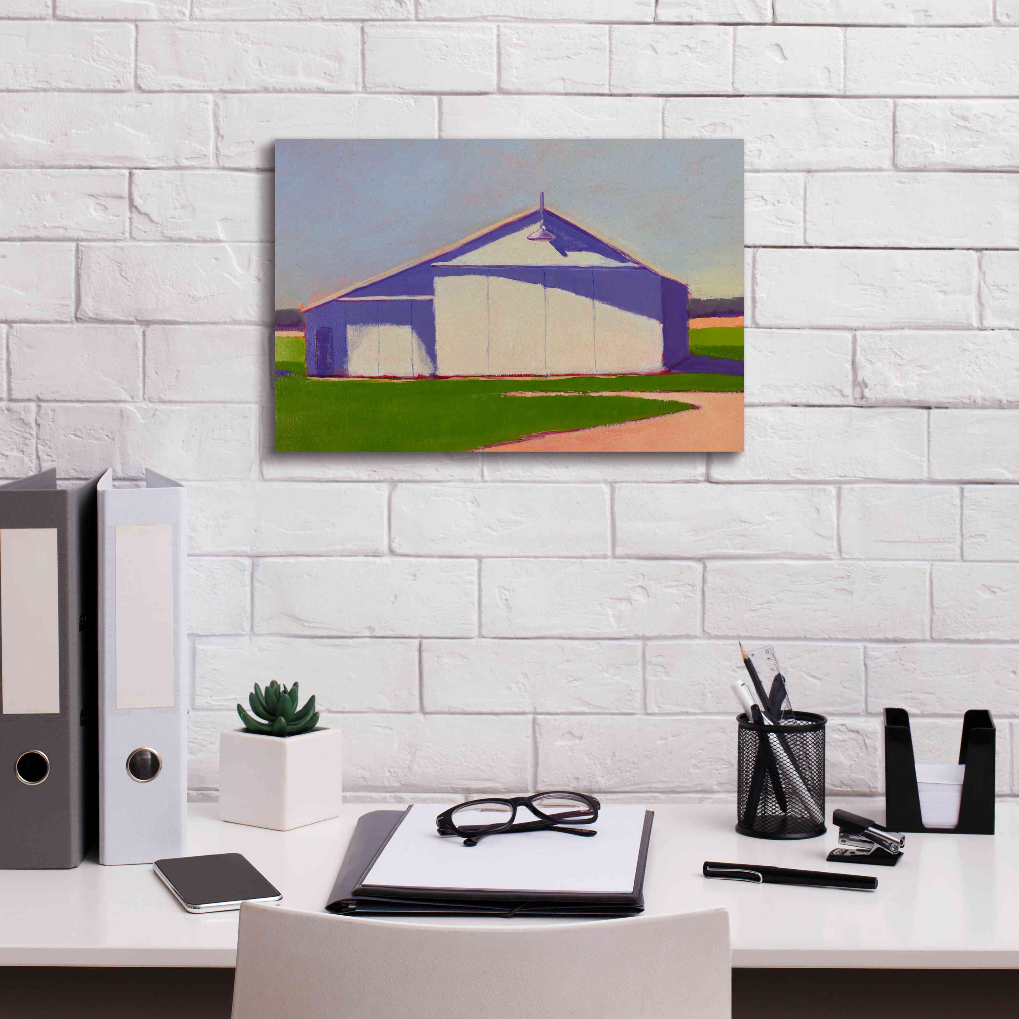 'Bucolic Structure VIII' by Carol Young, Giclee Canvas Wall Art,18x12