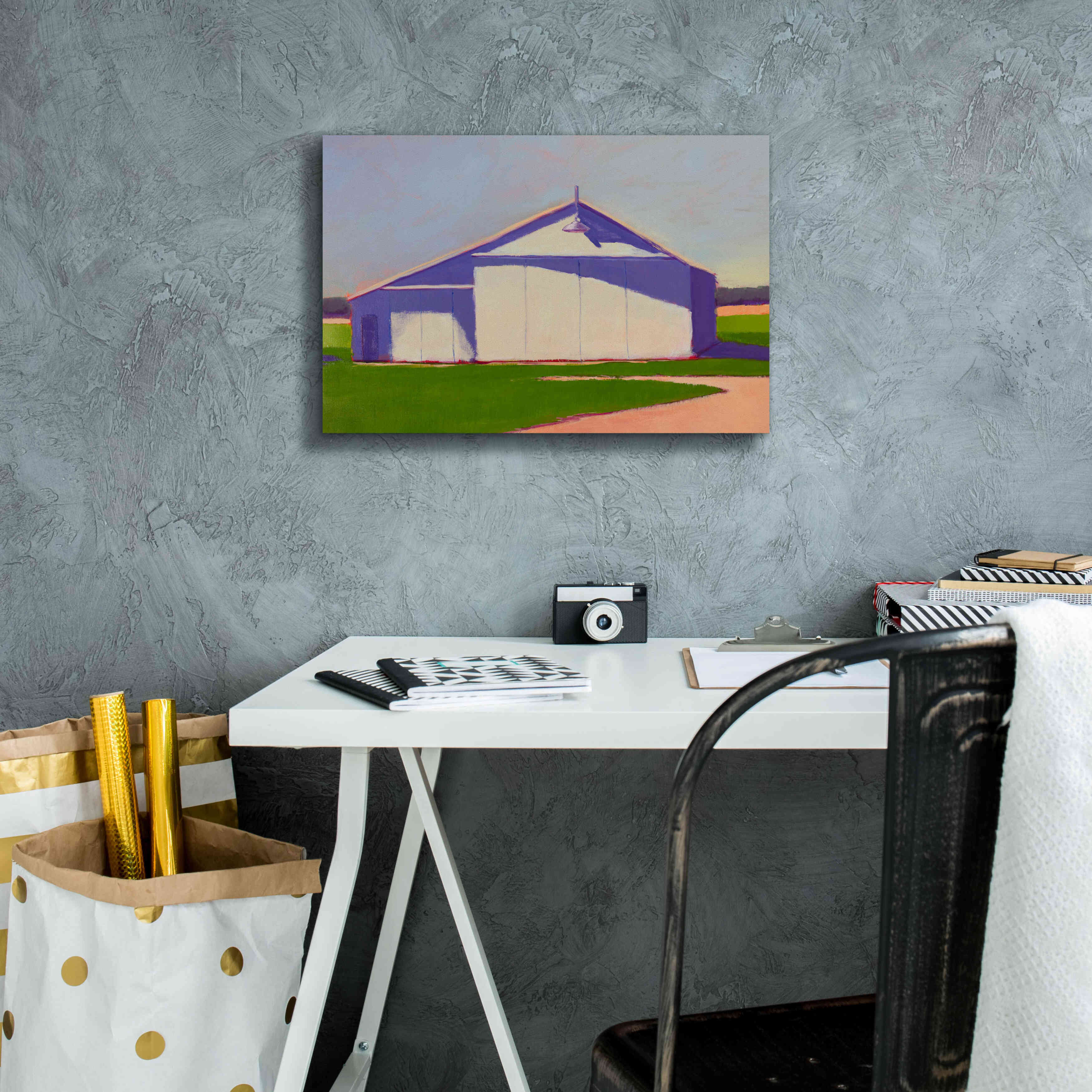 'Bucolic Structure VIII' by Carol Young, Giclee Canvas Wall Art,18x12